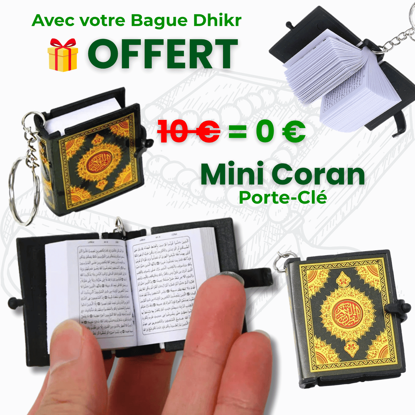 Misbaha ☪ Digital｜Dhikr & Tasbih - Bague Connectée Islam