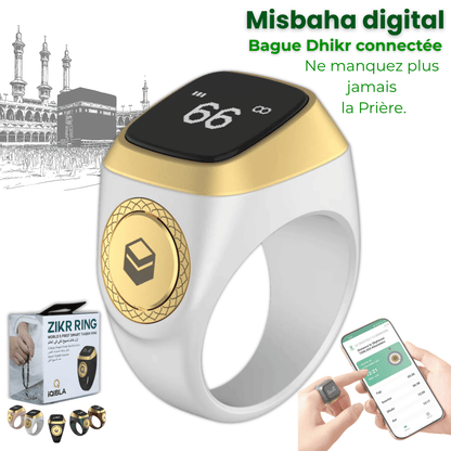 Misbaha ☪ Digital｜Dhikr & Tasbih - Bague Connectée Islam